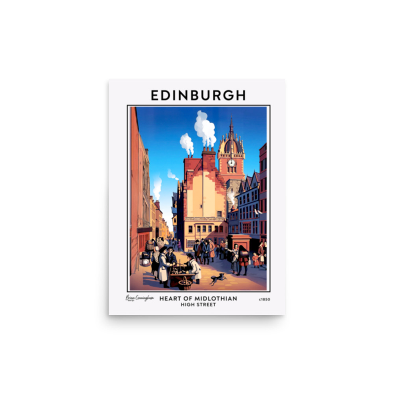 Edinburgh: Heart of Midlothian c1850