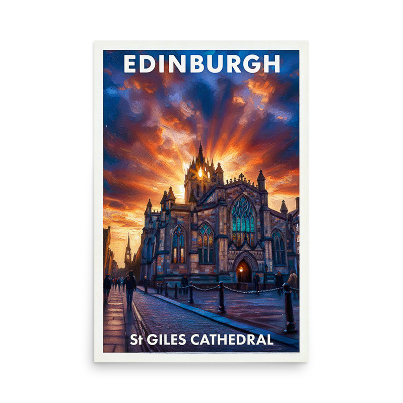 Edinburgh St Giles Cathedral : Stone, Sky, and Light