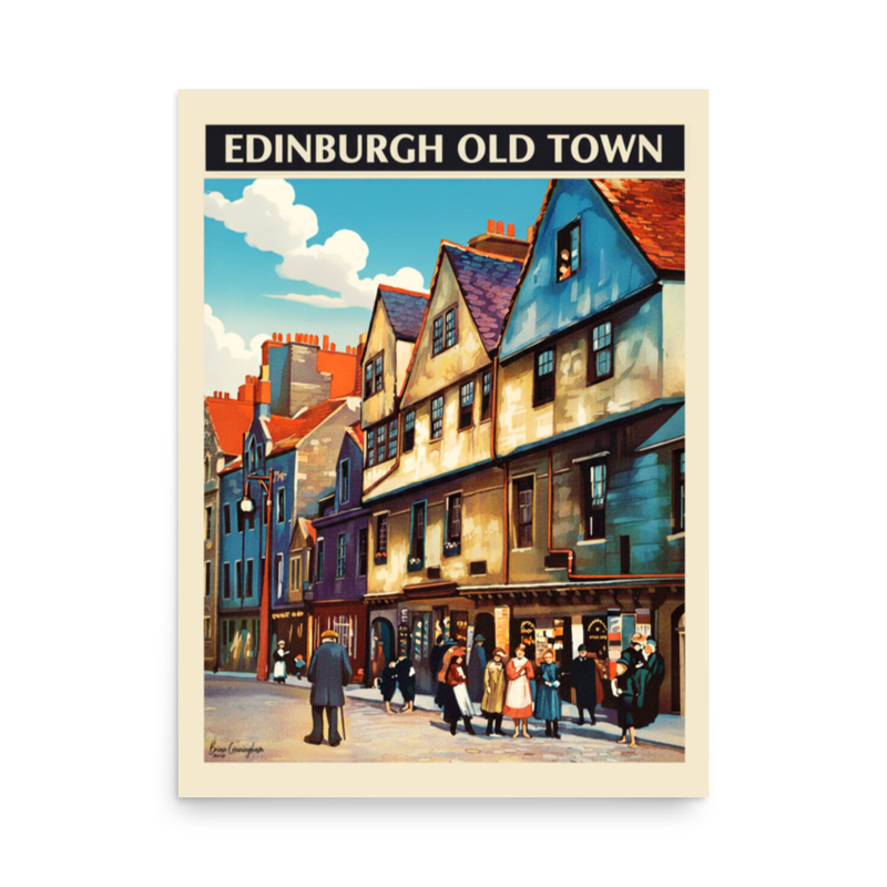 Edinburgh Old Town – Vintage Street Scene