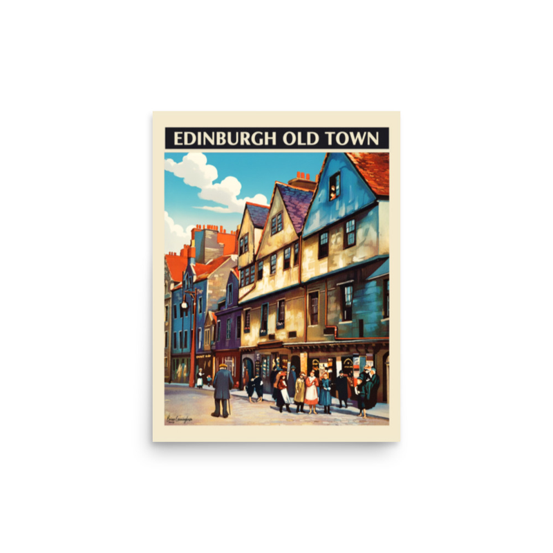 Edinburgh Old Town – Vintage Street Scene