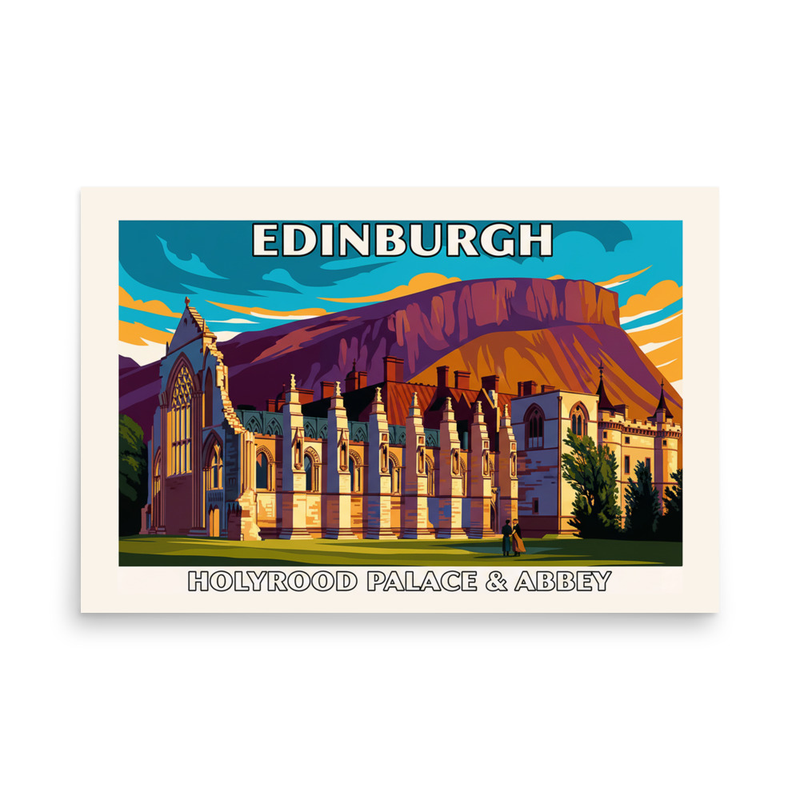 Edinburgh Holyrood Palace & Abbey Art Print