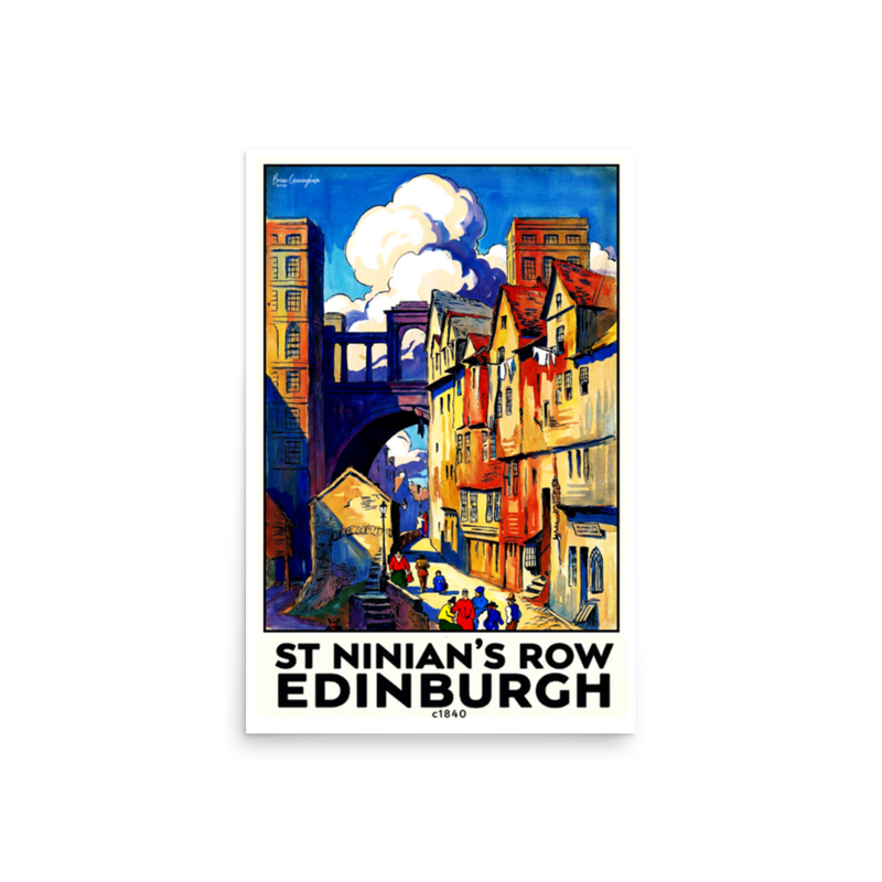 Edinburgh: St Ninian's Row c1840