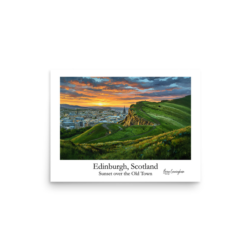 Edinburgh Cityscape at Sunset