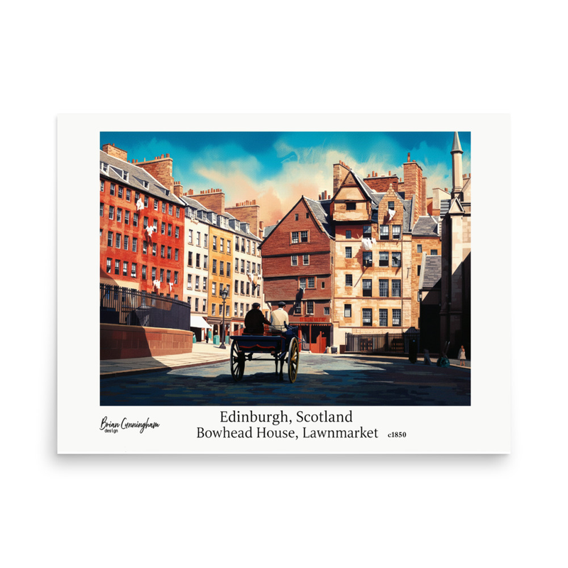 Edinburgh: Bowhead House Lawnmarket c1850