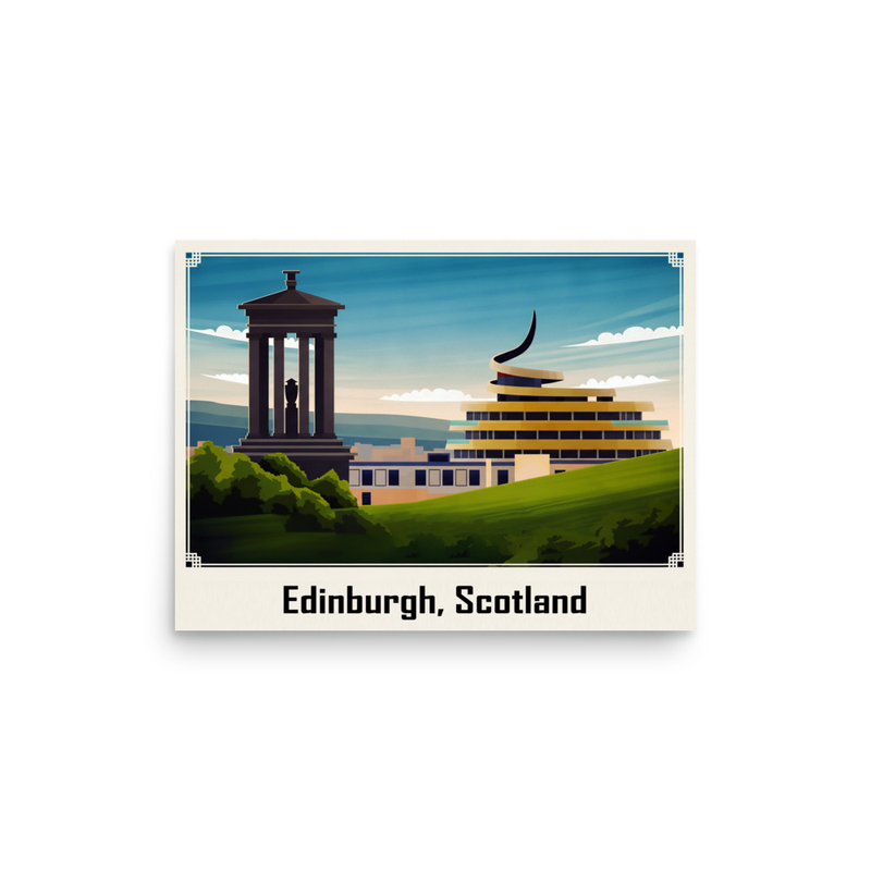 Art Deco Edinburgh: Timeless Travel Poster