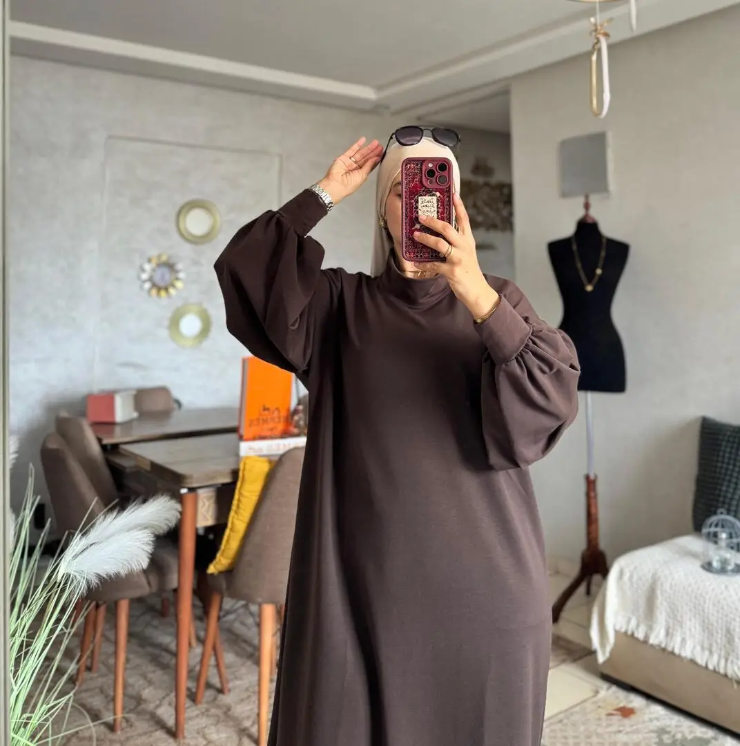 فستان طويل بكم واسع  الموديل الجديد!    Robe Frans فرنس   روب