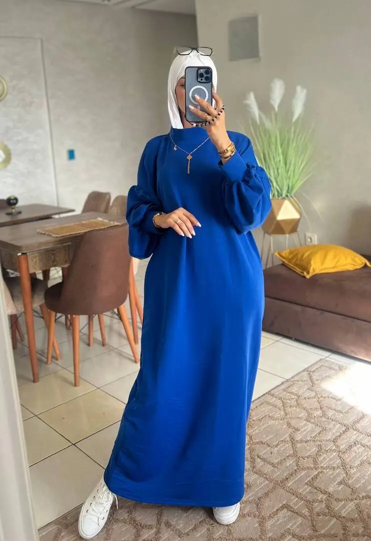 فستان طويل بكم واسع  الموديل الجديد!    Robe Frans فرنس   روب