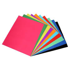 Colored paper sheets