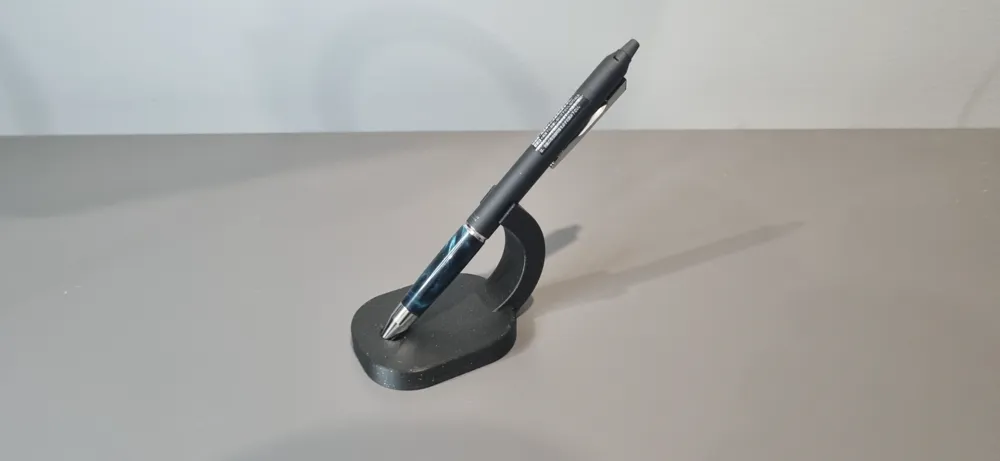 Black Ink Ballpoint Pen with Stand