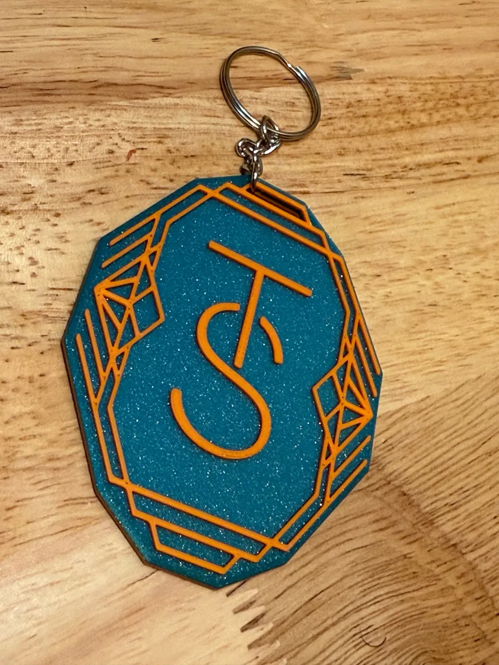 Custom Geometric Keychain