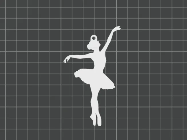 Ballet Dancer Keychain