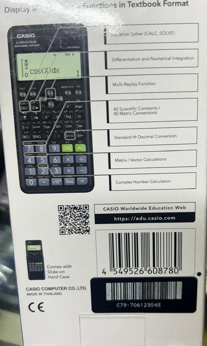 Casio fx-991ES PLUS Scientific Calculator