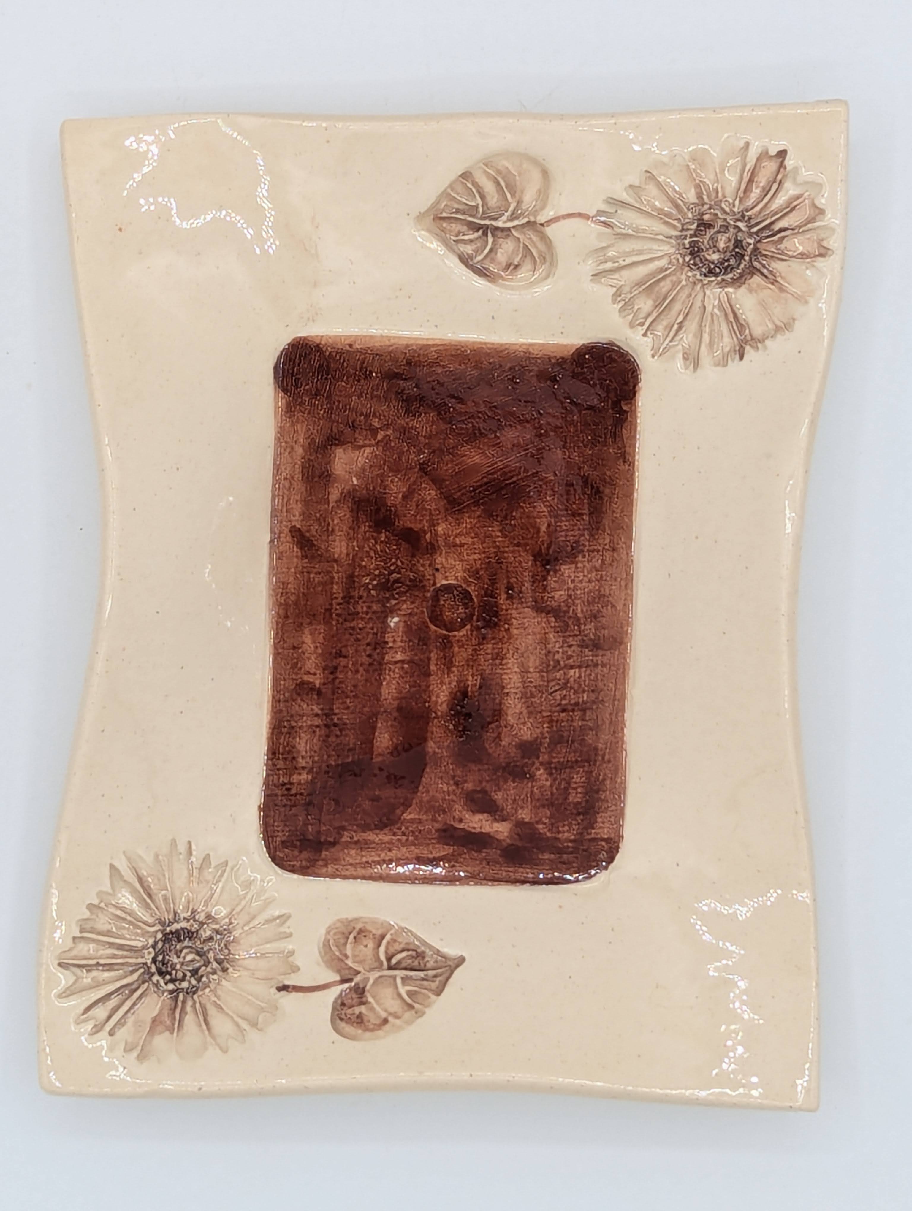 Brown Daisy Trinket Tray