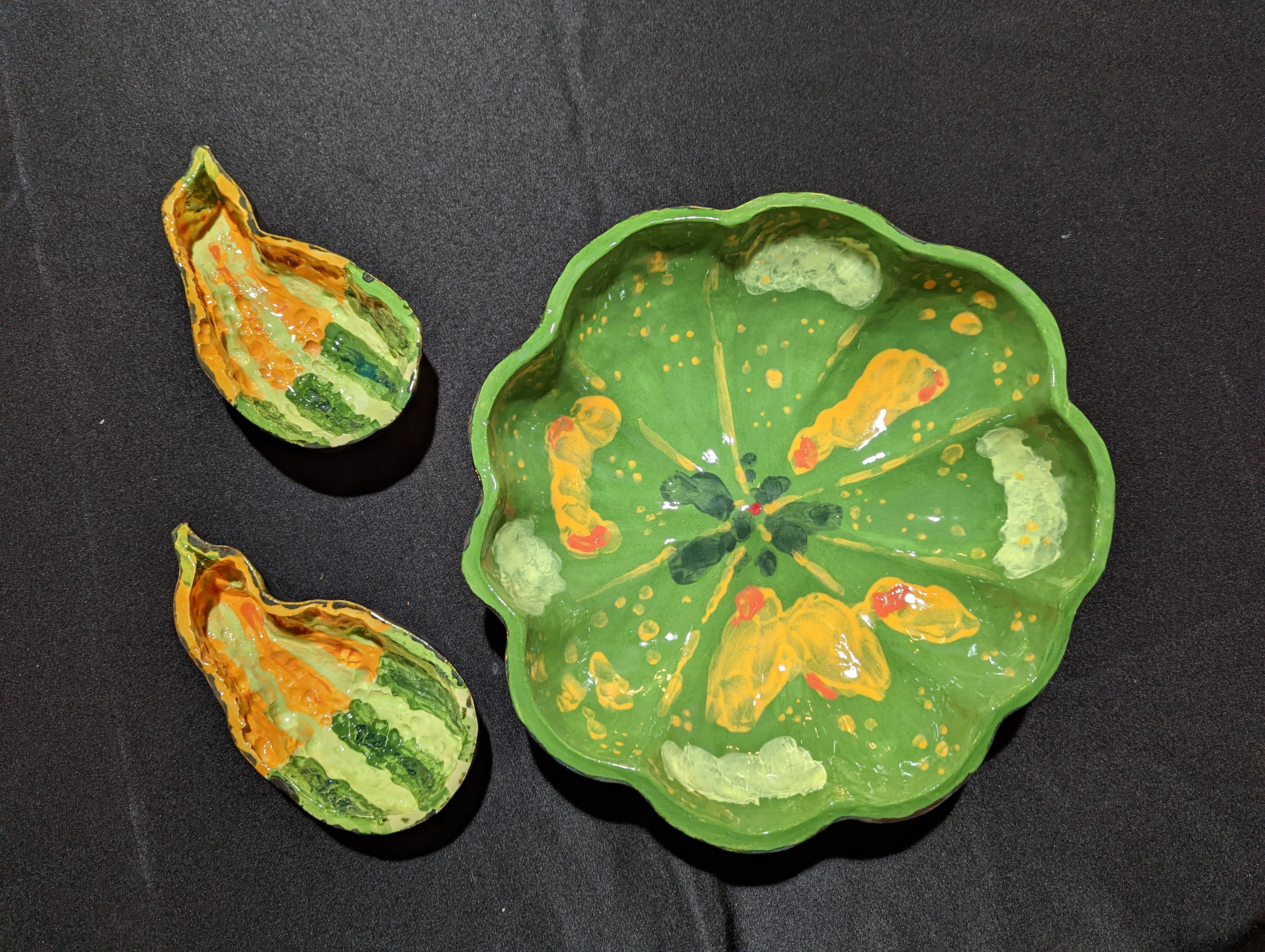 Pumpkin Bowl and Gourd Salsa Set