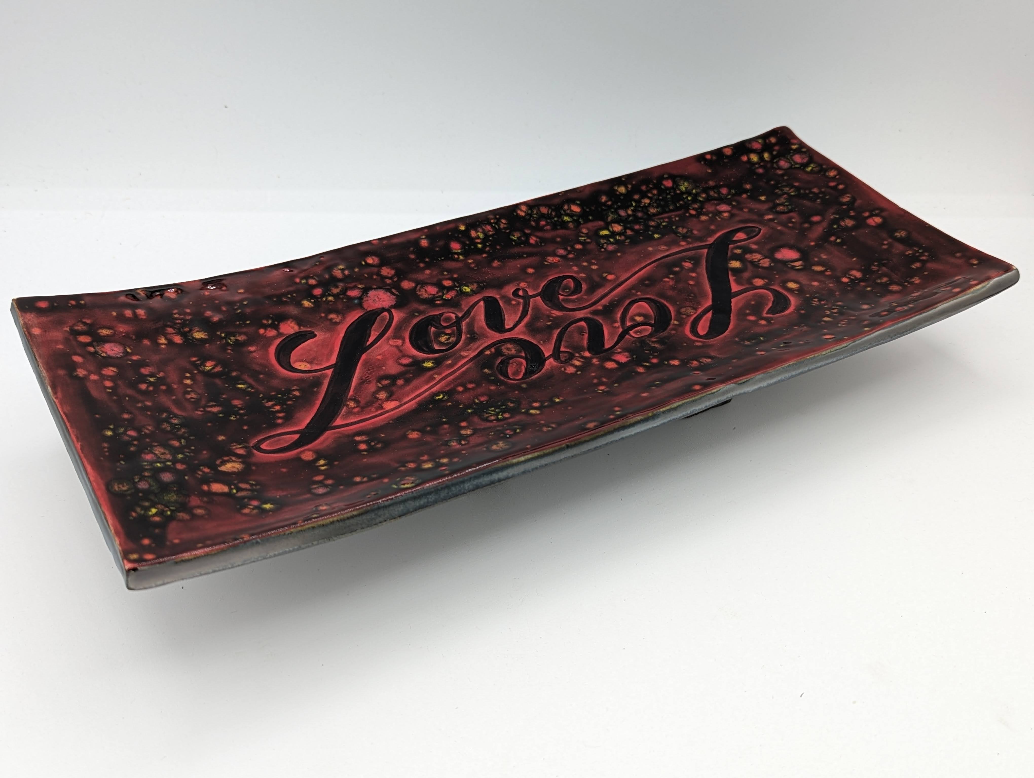 Love Infinity Footed Serving Tray