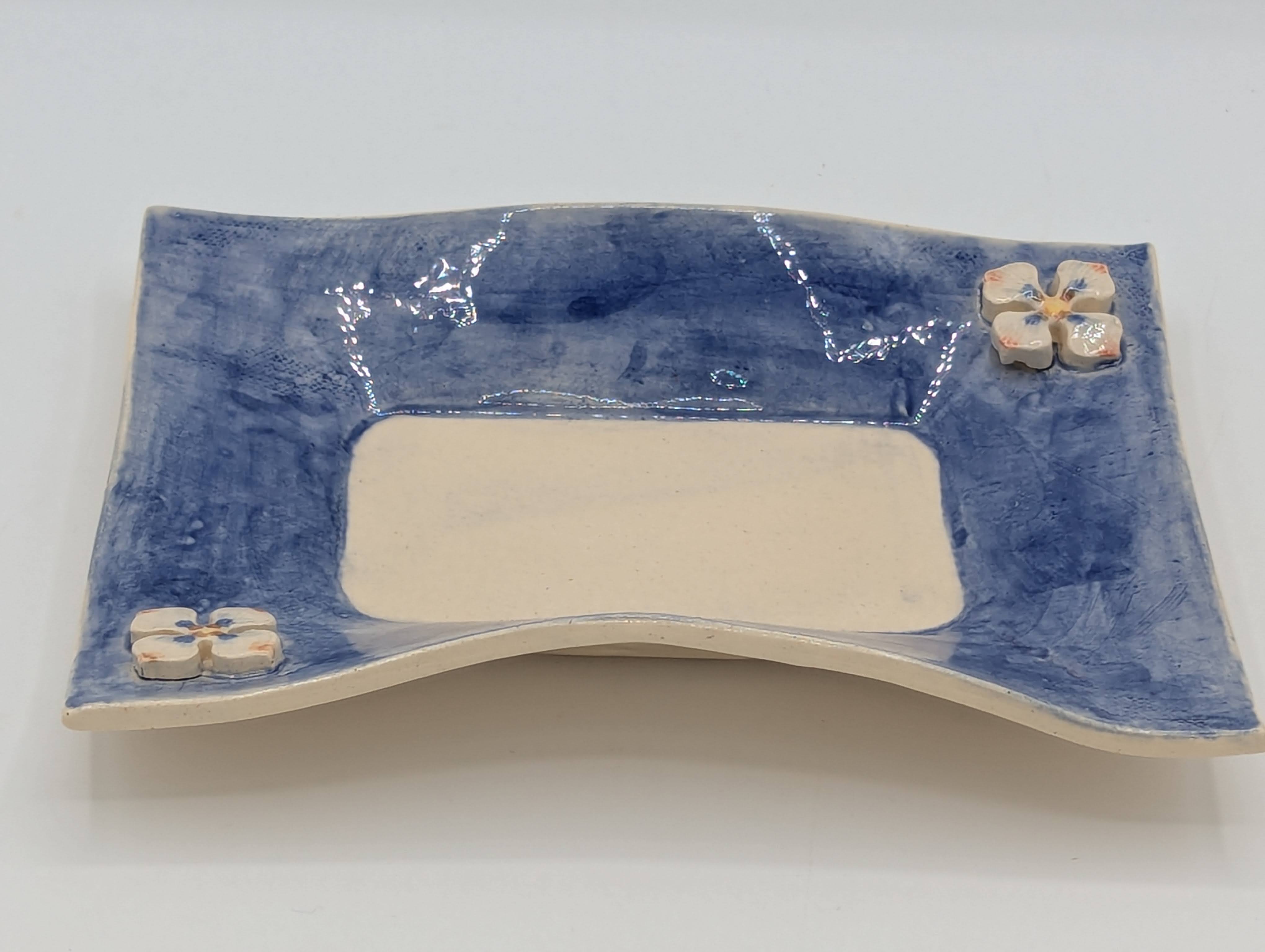 Blue Dogwood Trinket Tray