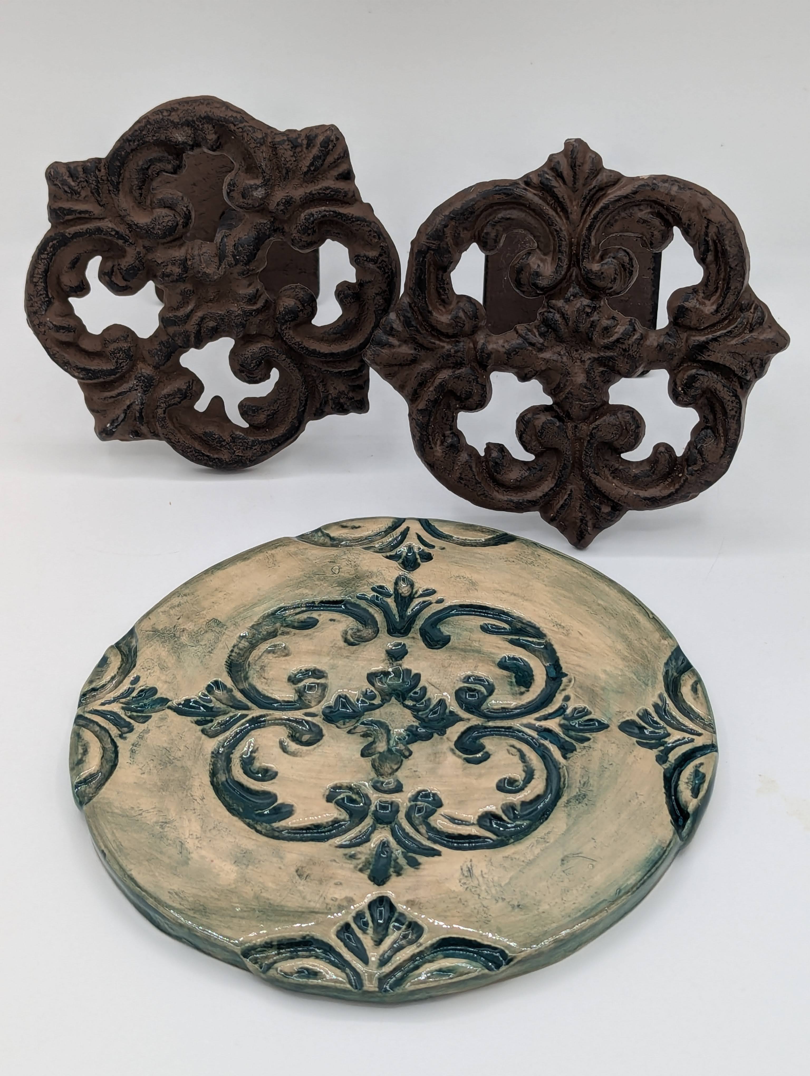 Blue-Green Hot Pot Coaster