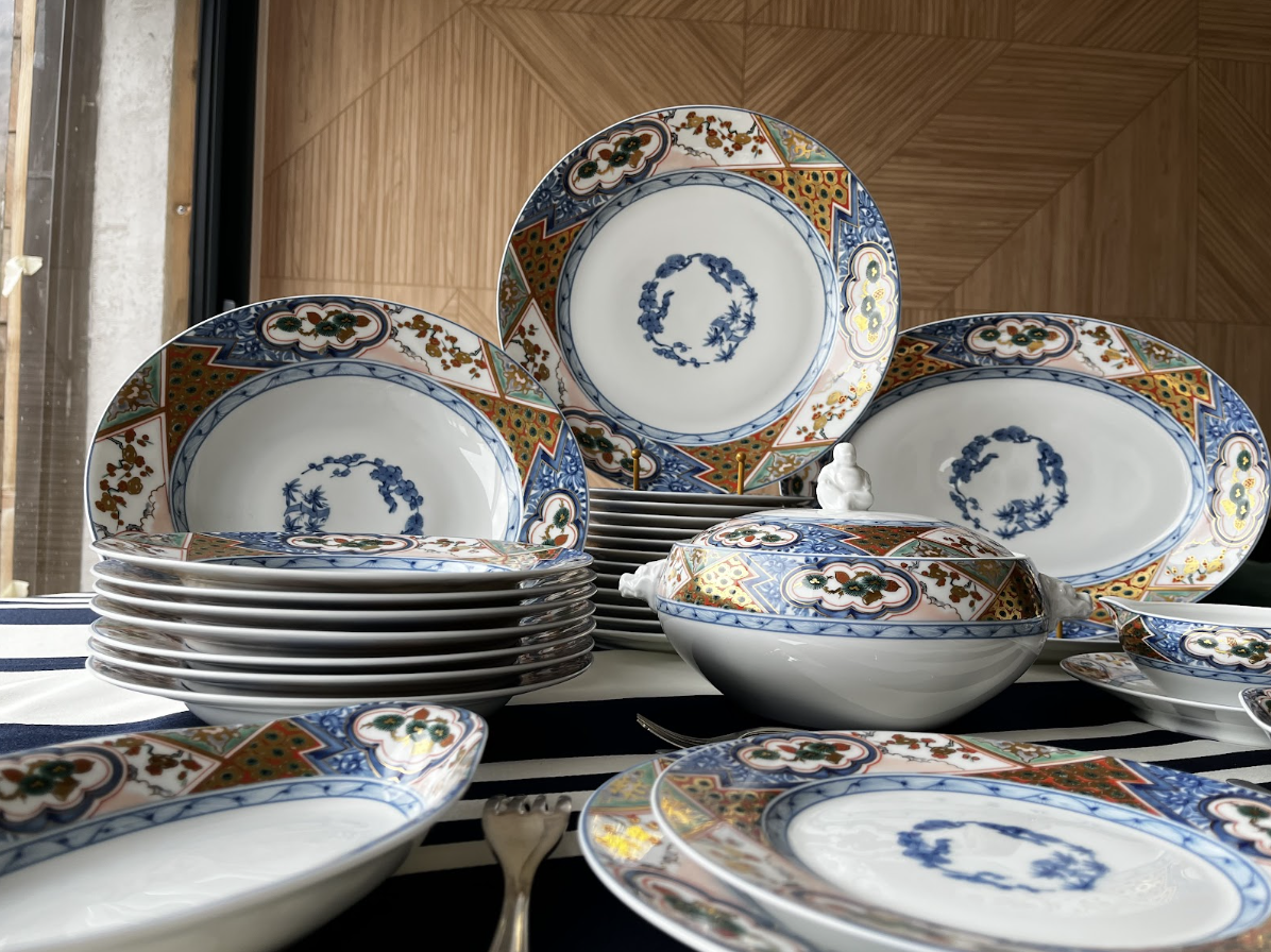 Сервиз Raynaud Limoges Nin Sou – Raynaud Limoges Nin Sou porcelain dinner service – Service Raynaud Limoges Nin Sou