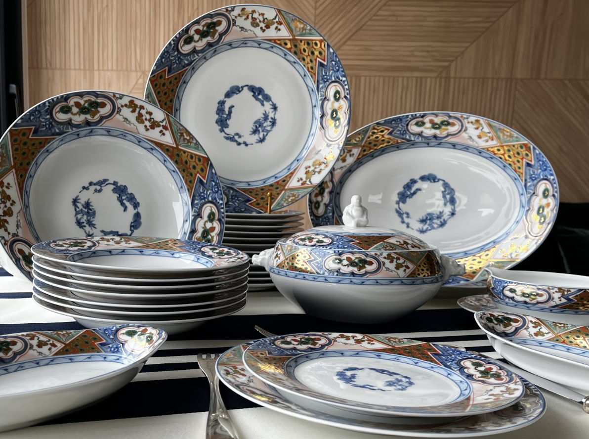 Сервиз Raynaud Limoges Nin Sou – Raynaud Limoges Nin Sou porcelain dinner service – Service Raynaud Limoges Nin Sou