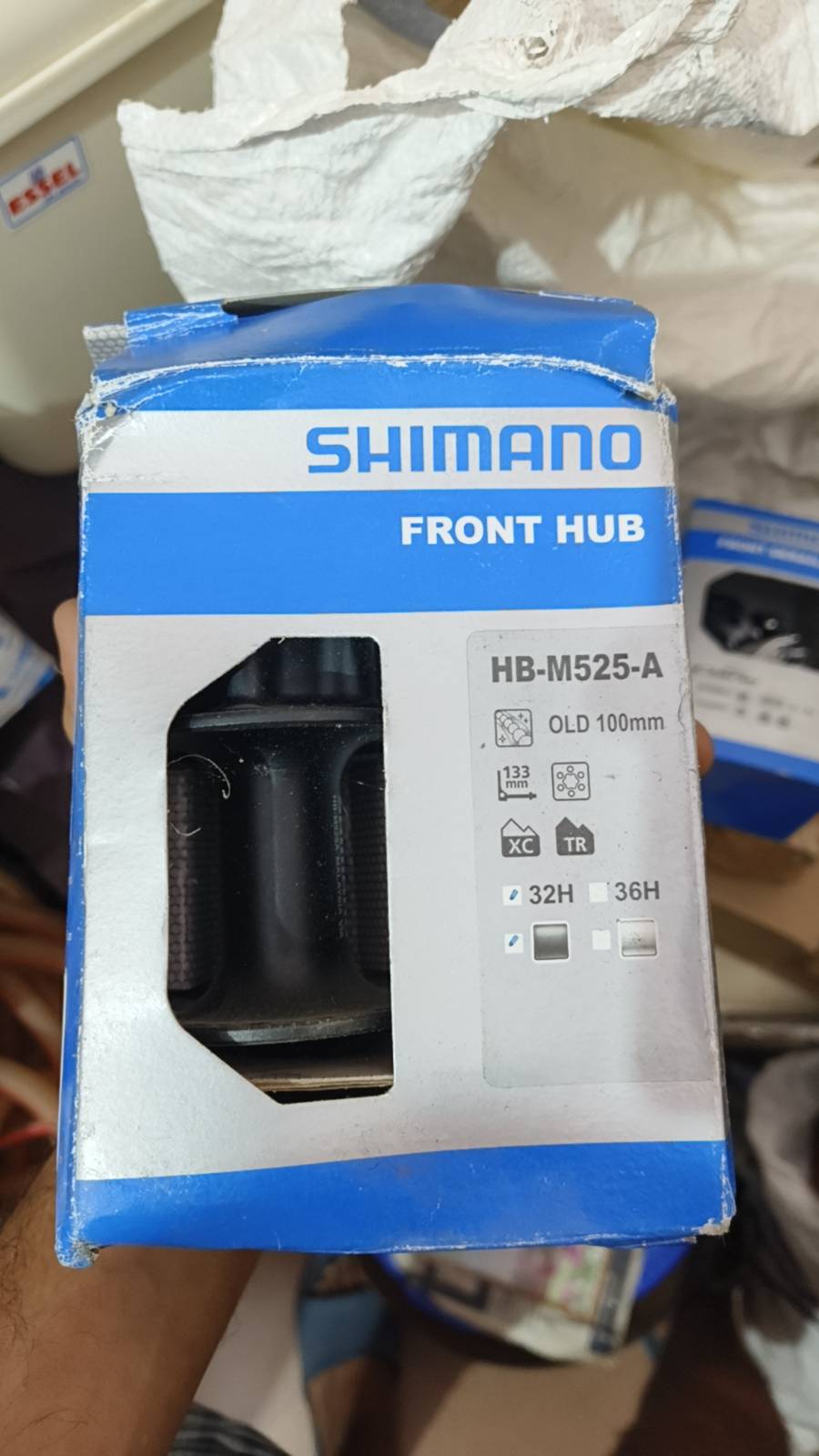 Shimano HB-M525-A Front Hub (100mm, 32H) – Reliable MTB / XC Front Hub