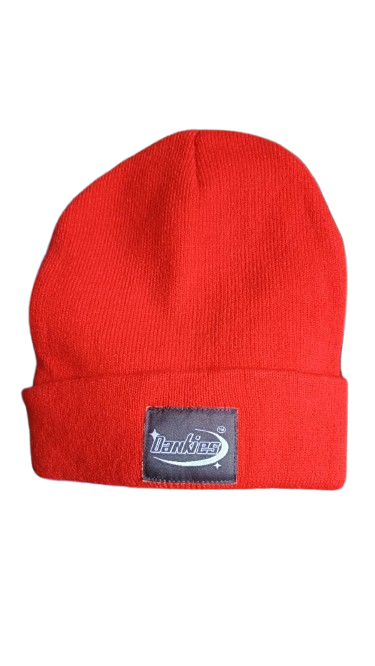 Bright Orange Winter Beanie – Warm Knit Cap by Bankiss