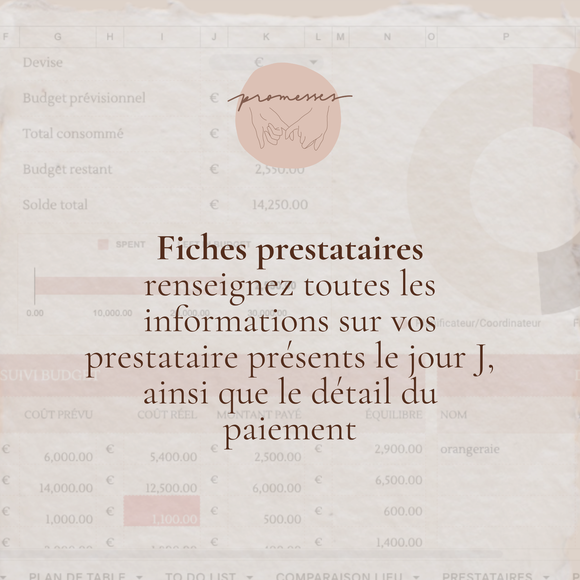 Fiches prestataires