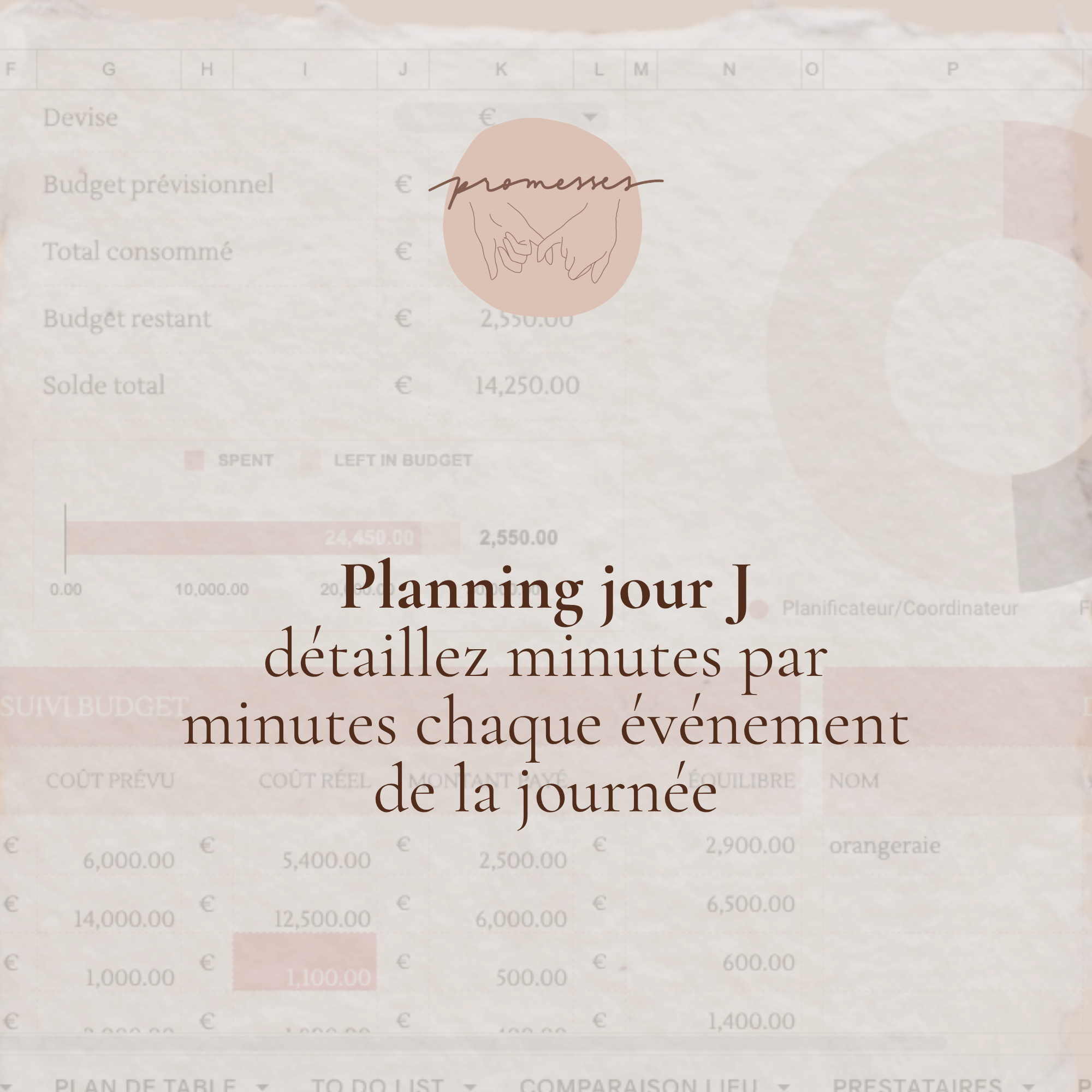Planning jour J