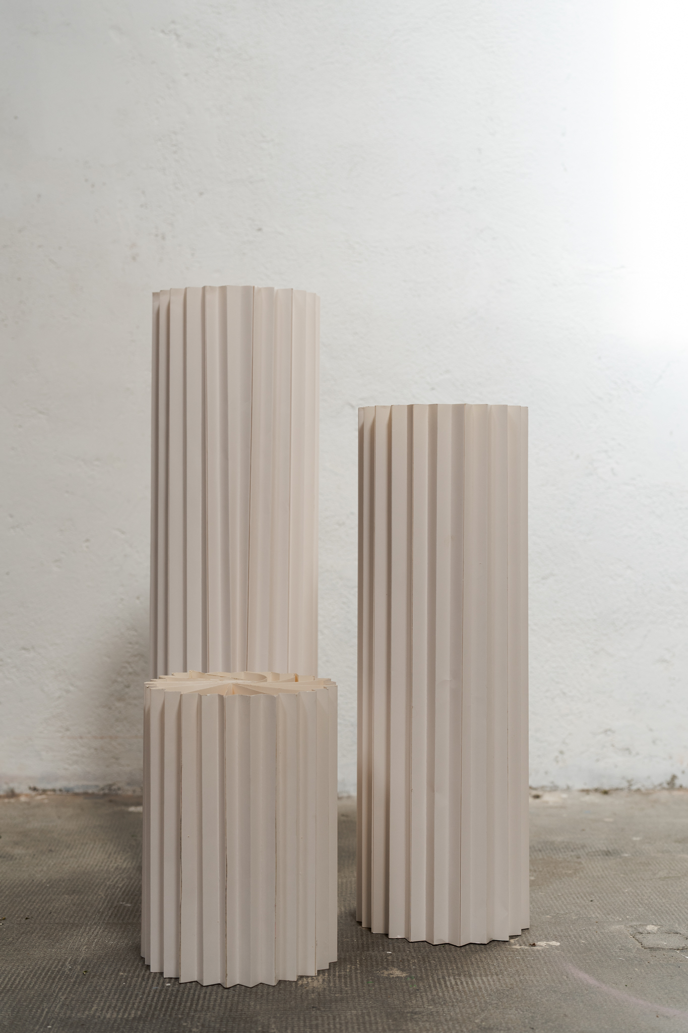 Trio de colonne accordéons