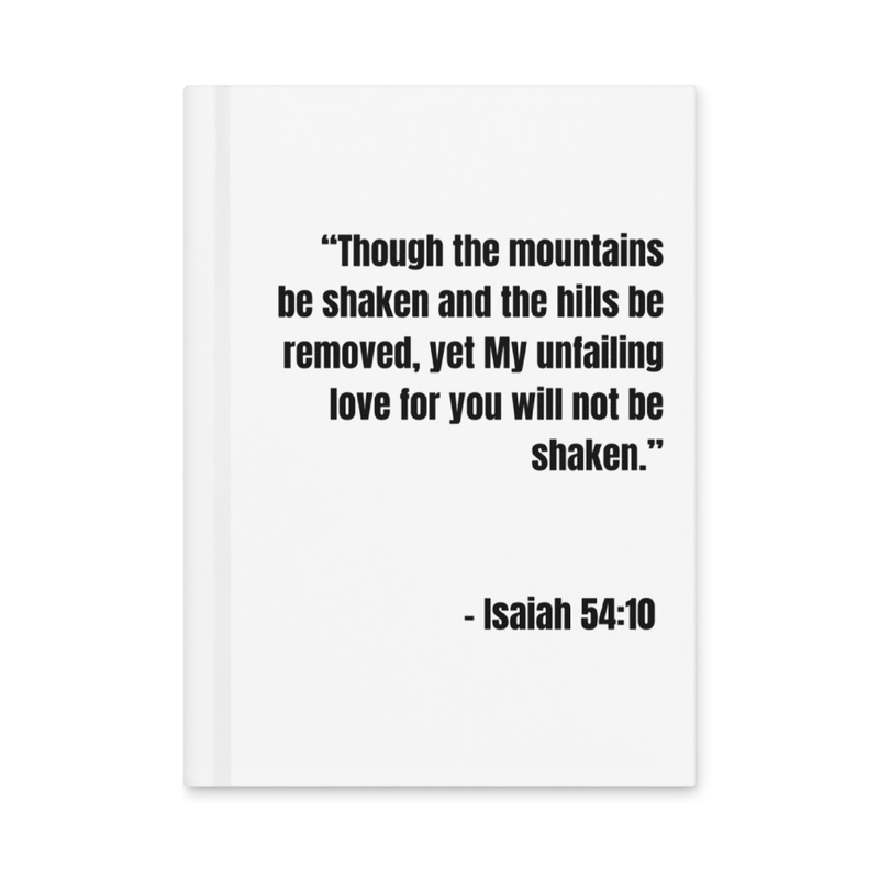 Hardcover Matte Journal - Isiah 54:10