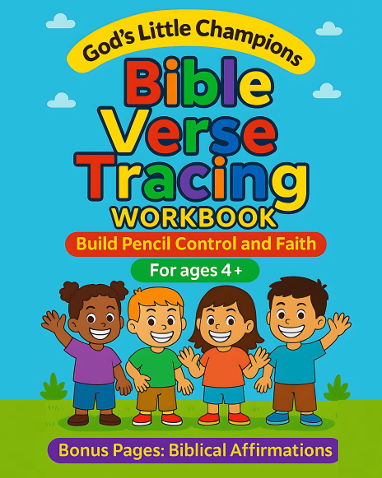 Bible Verse Tracing Workbook for ages 4+ (Printable eBook)