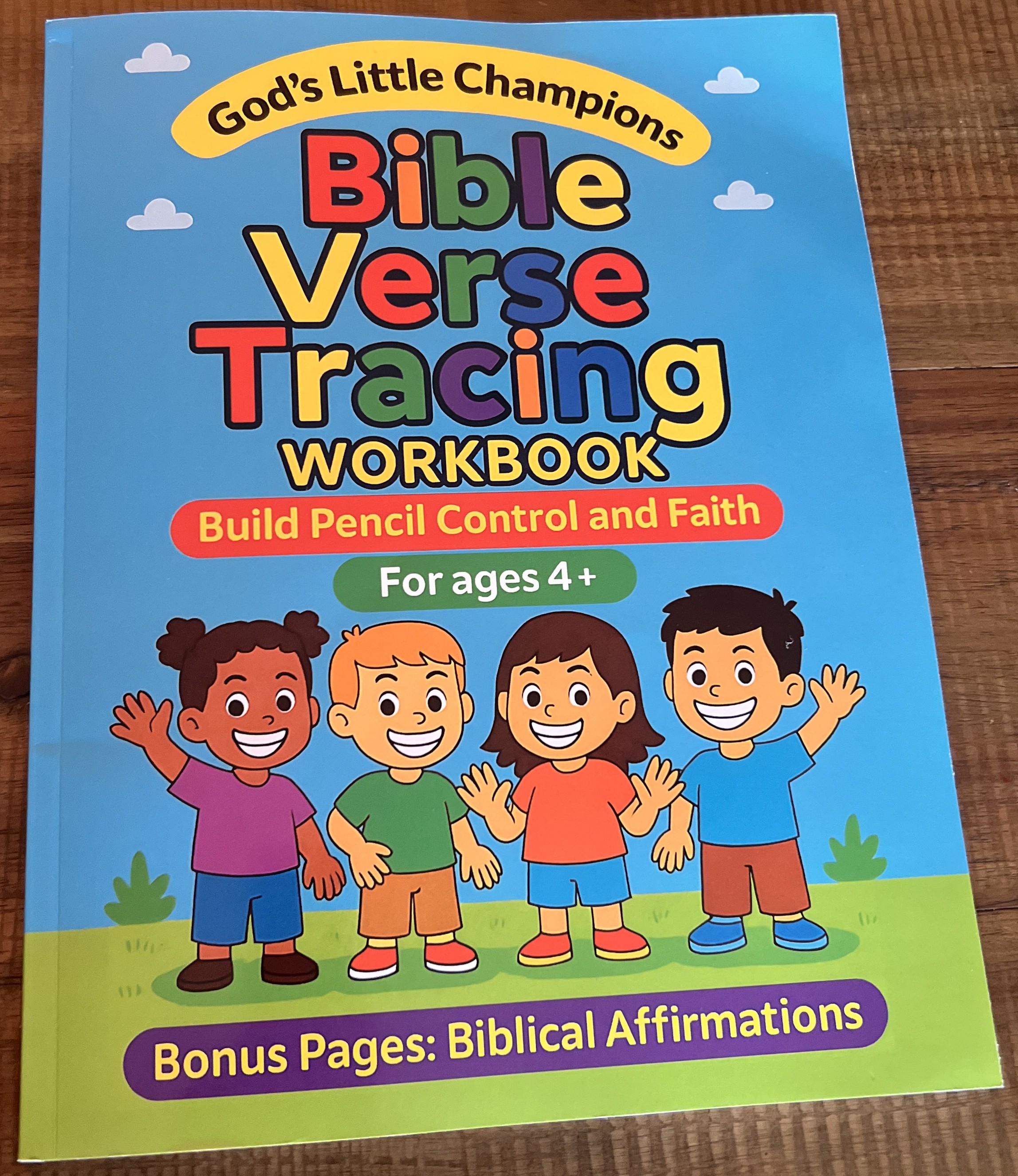 Bible Verse Tracing Workbook for ages 4+ (Printable eBook)