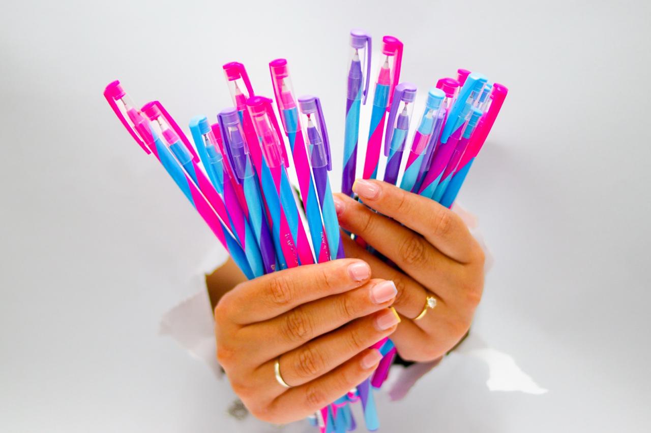 Canetas esferográficas Marshmallow