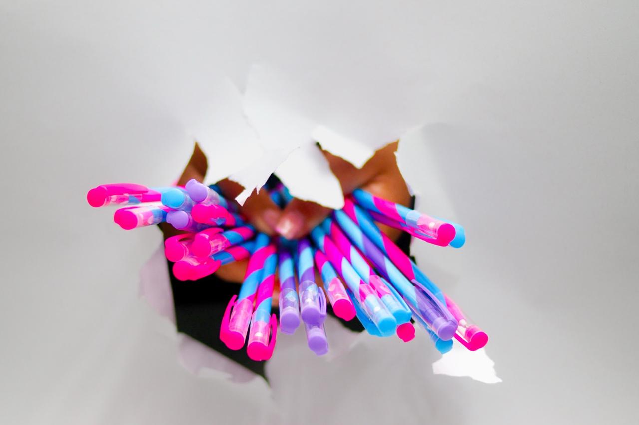 Canetas esferográficas Marshmallow