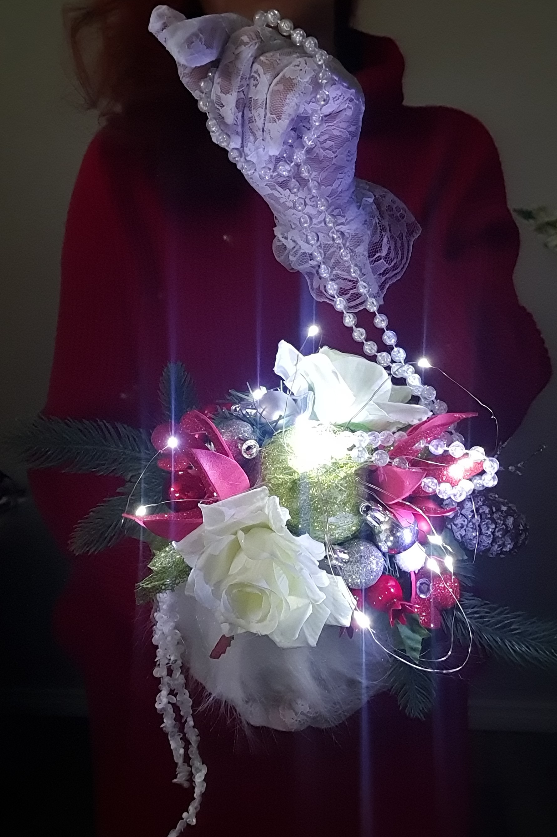 Festive Christmas ball decor 