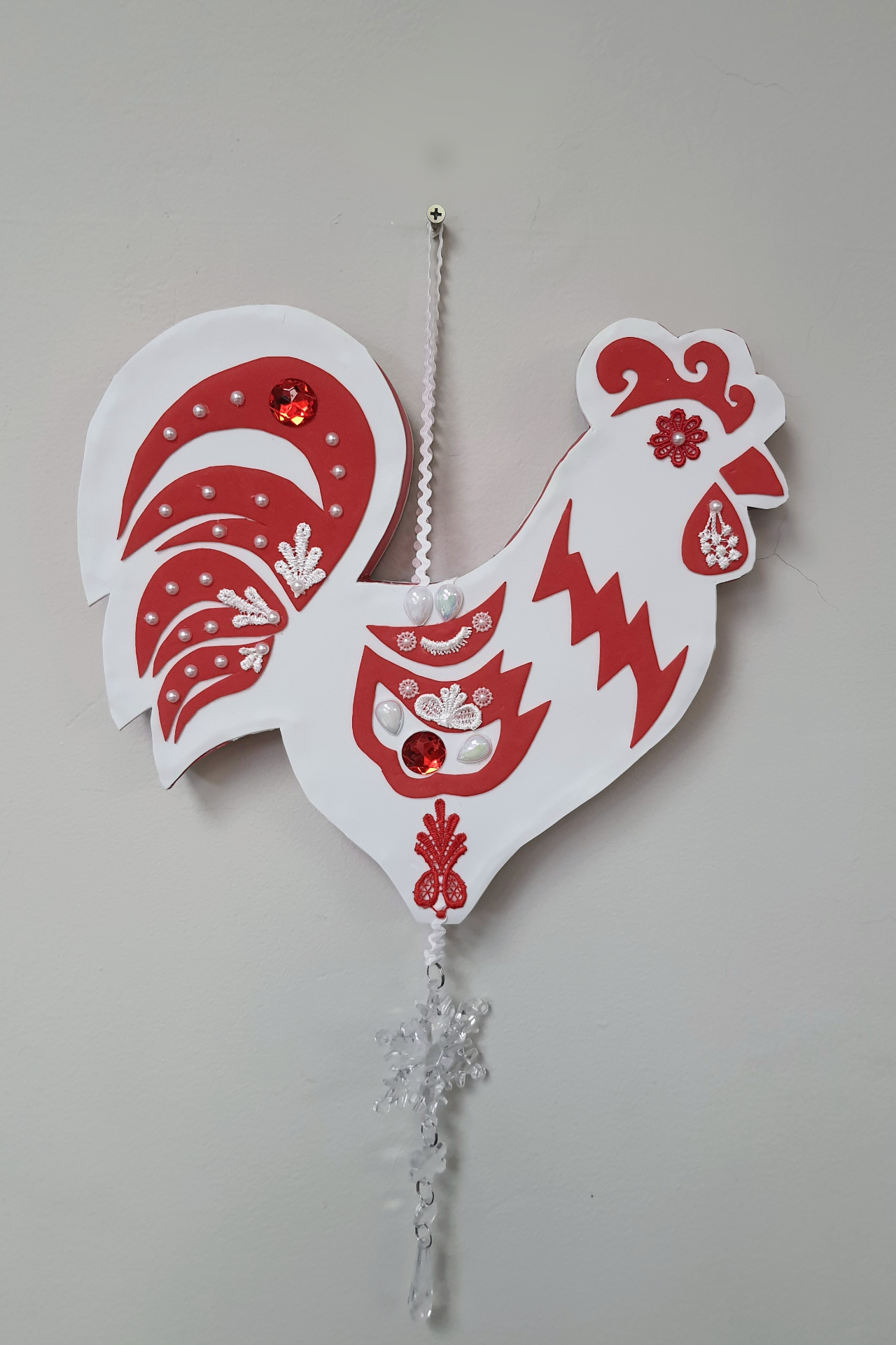 Handcrafted Decorative Rooster Wall Hanging