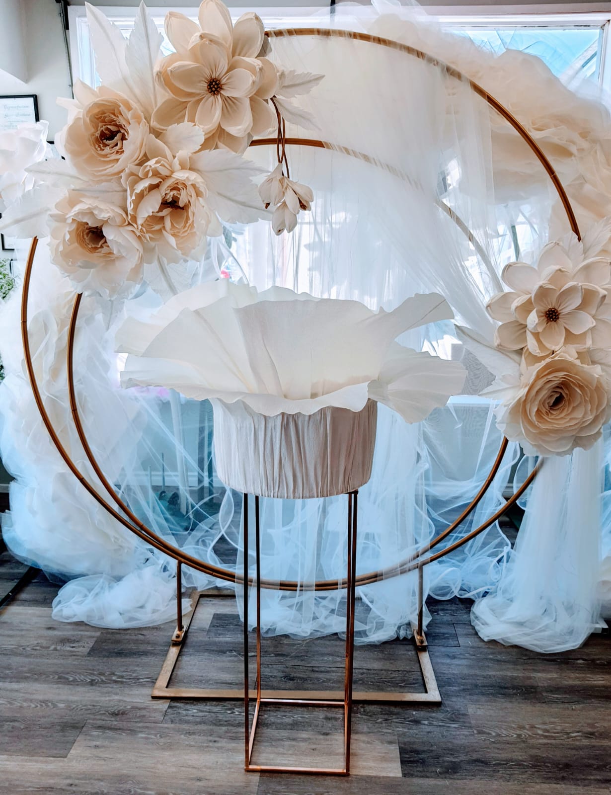 Floral Wedding Wishing Well Card Box