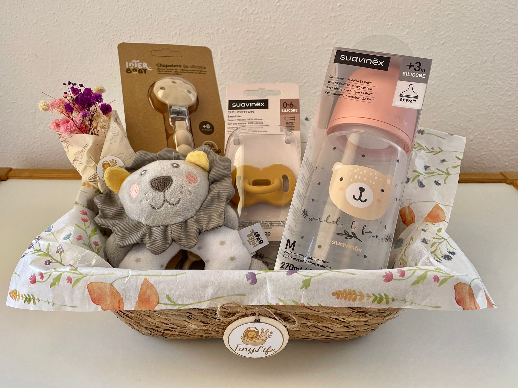 Cesta bebé sencilla