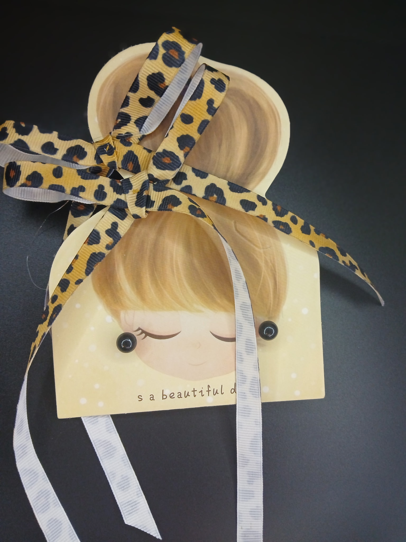 Cute Girl Decorative Card