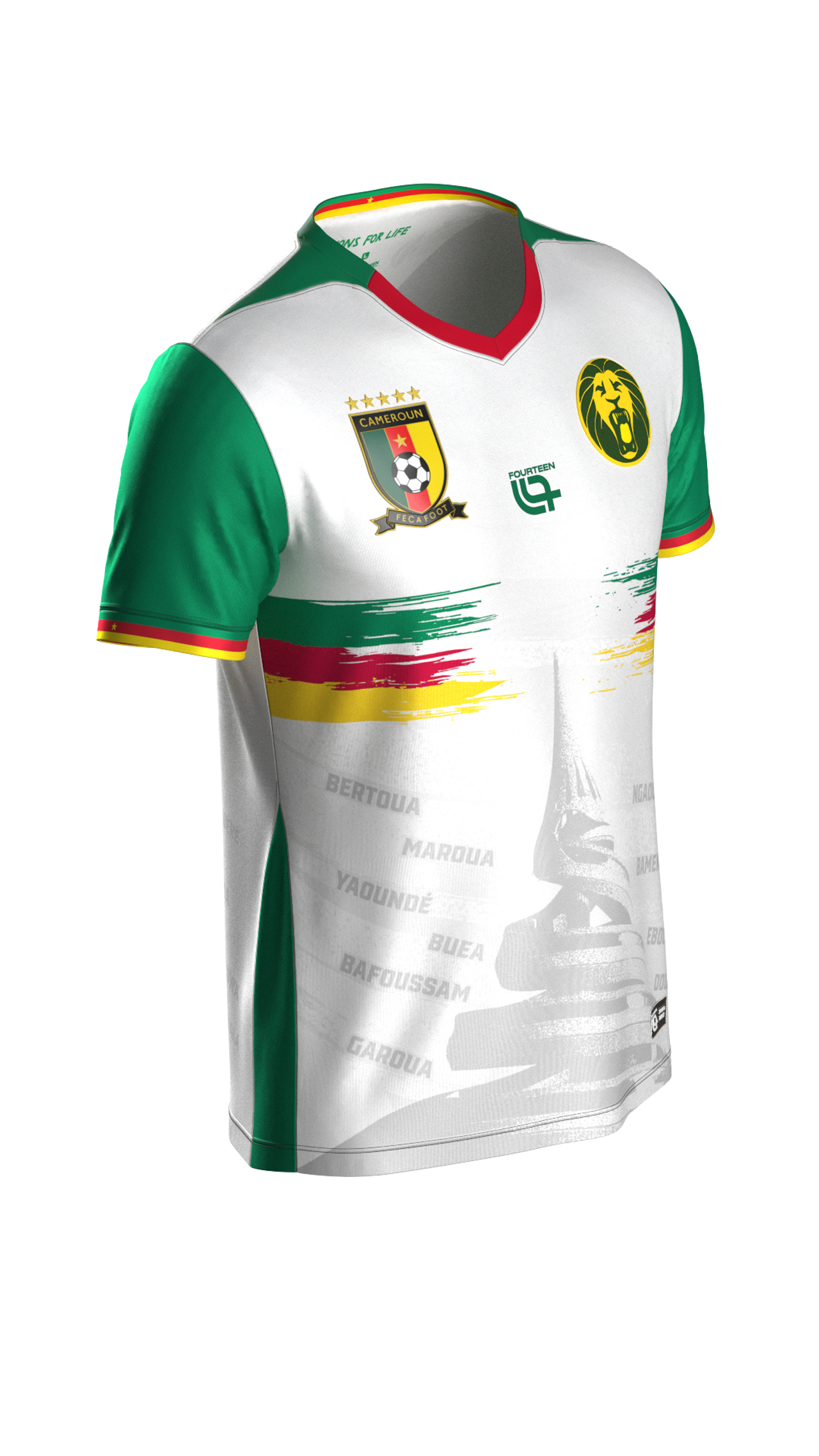 FECAFOOT - KIDS PLAYERS STADIUM JERSEY - 3RD