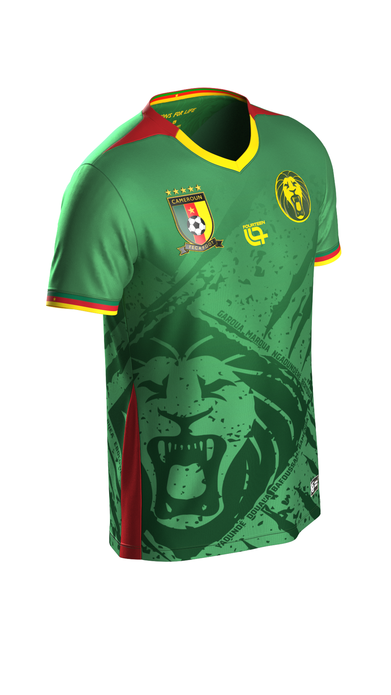 FECAFOOT - KIDS PLAYERS STADIUM JERSEY - HOME