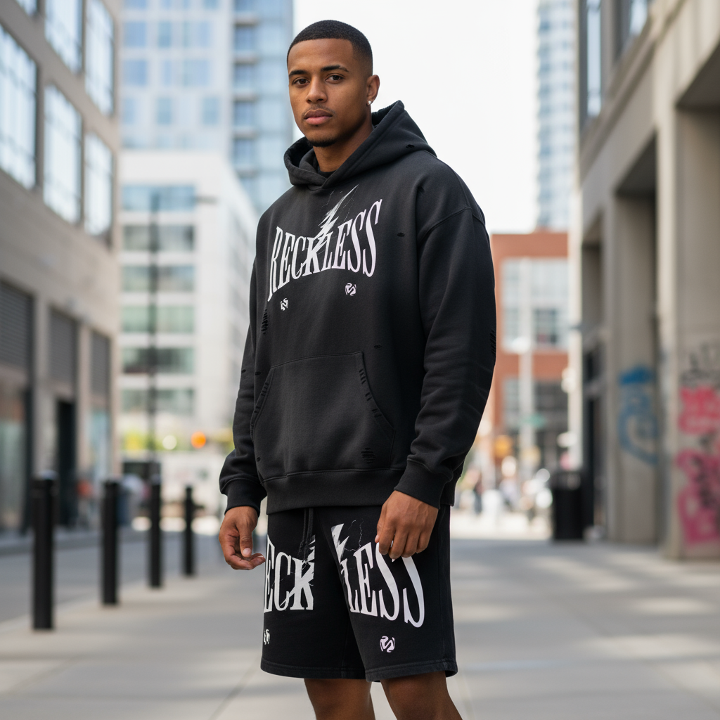 Reckless Hoodie and Shorts Set