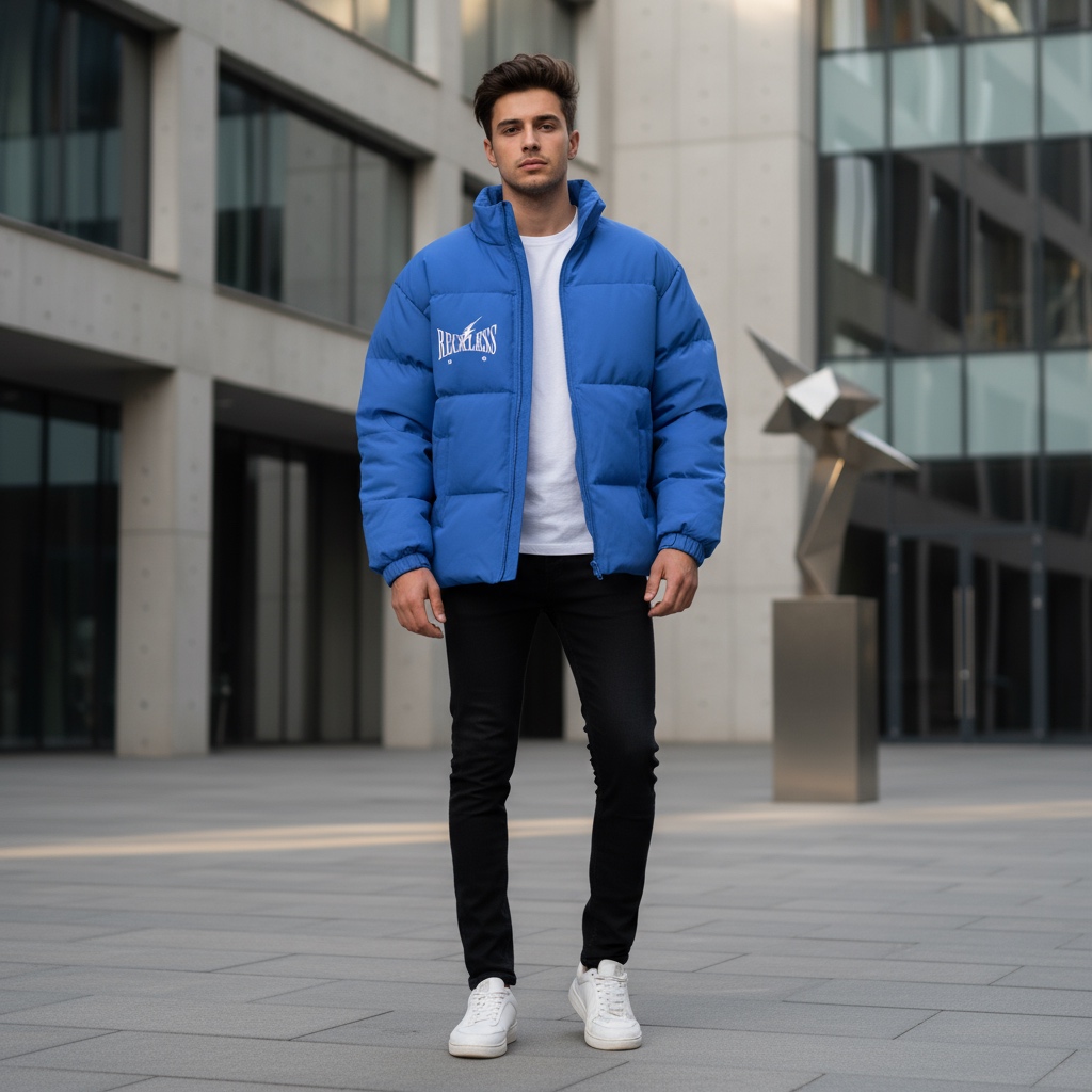 Blue Urban Puffer Jacket