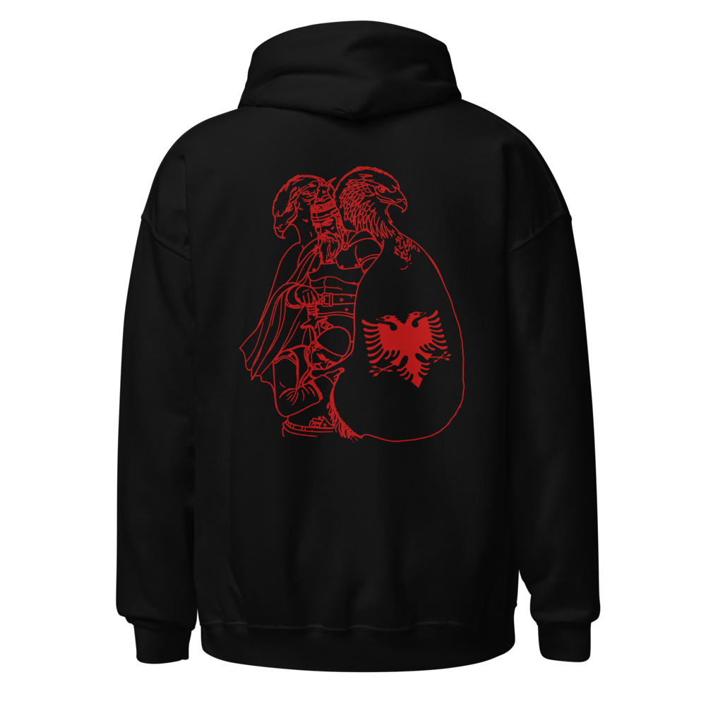 BornFree: Red & Black Hoodie