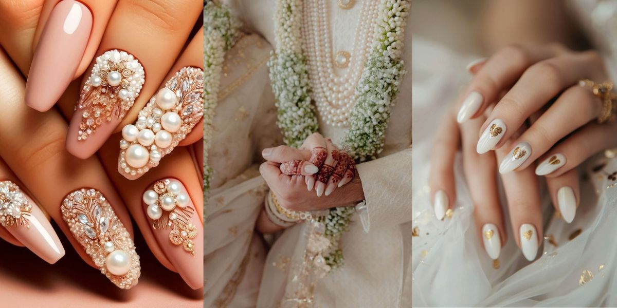 Bridal Nails (Both hands, with art)