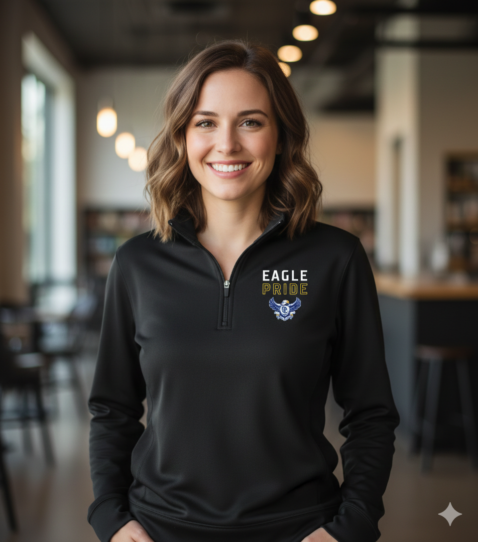 Eagle Pride 1/4 Zip Pullover Sweatshirt