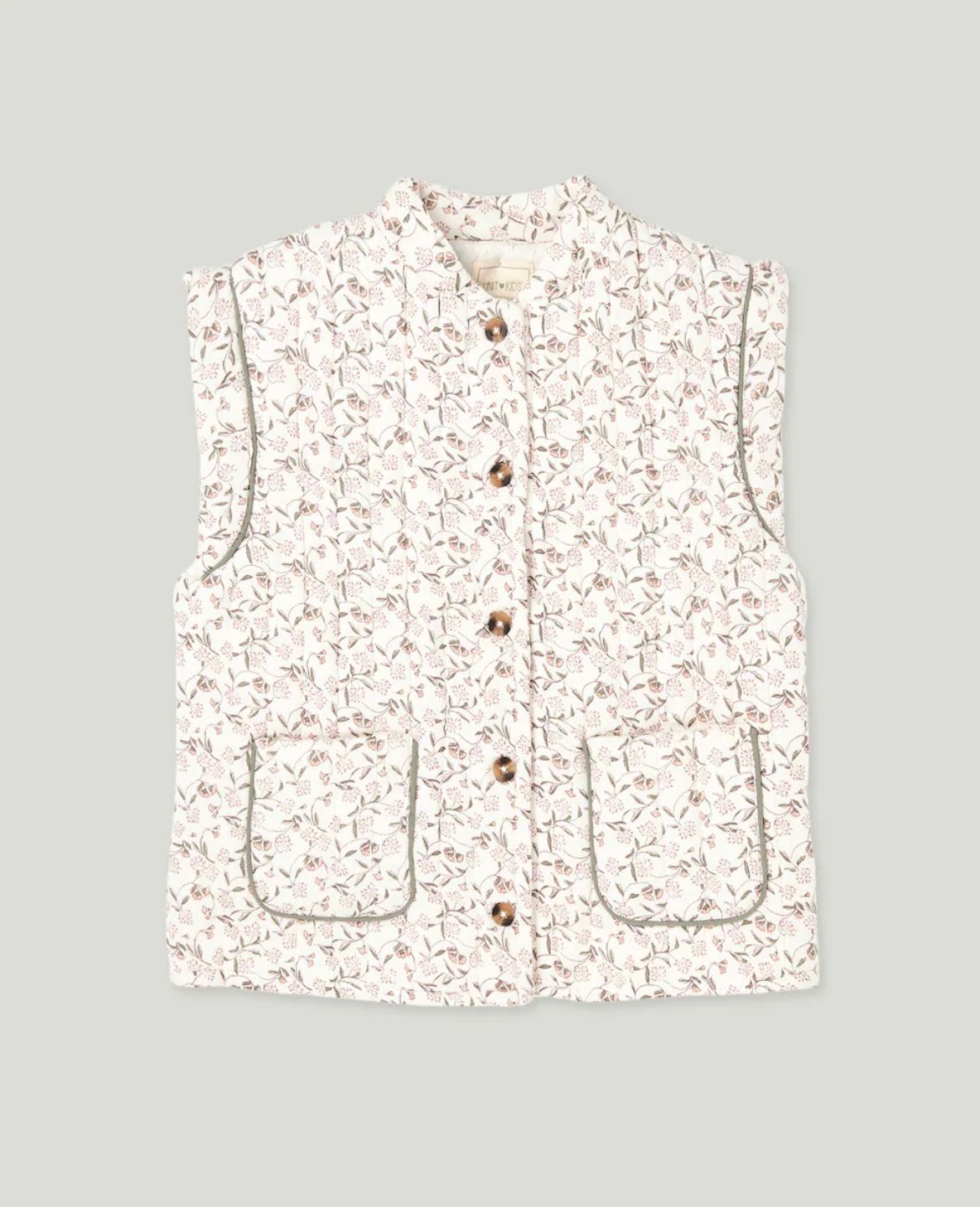 Chaleco acolchado floral 6 años