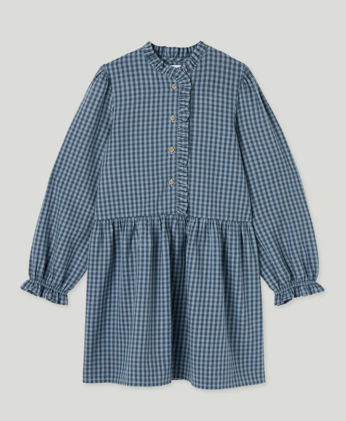 Vestido de cuadros azul 5 años