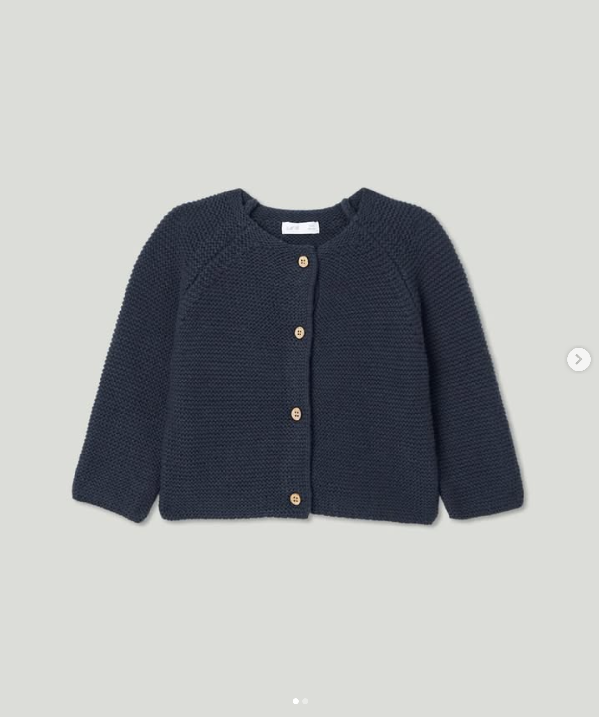 chaqueta lana azul rey 24m