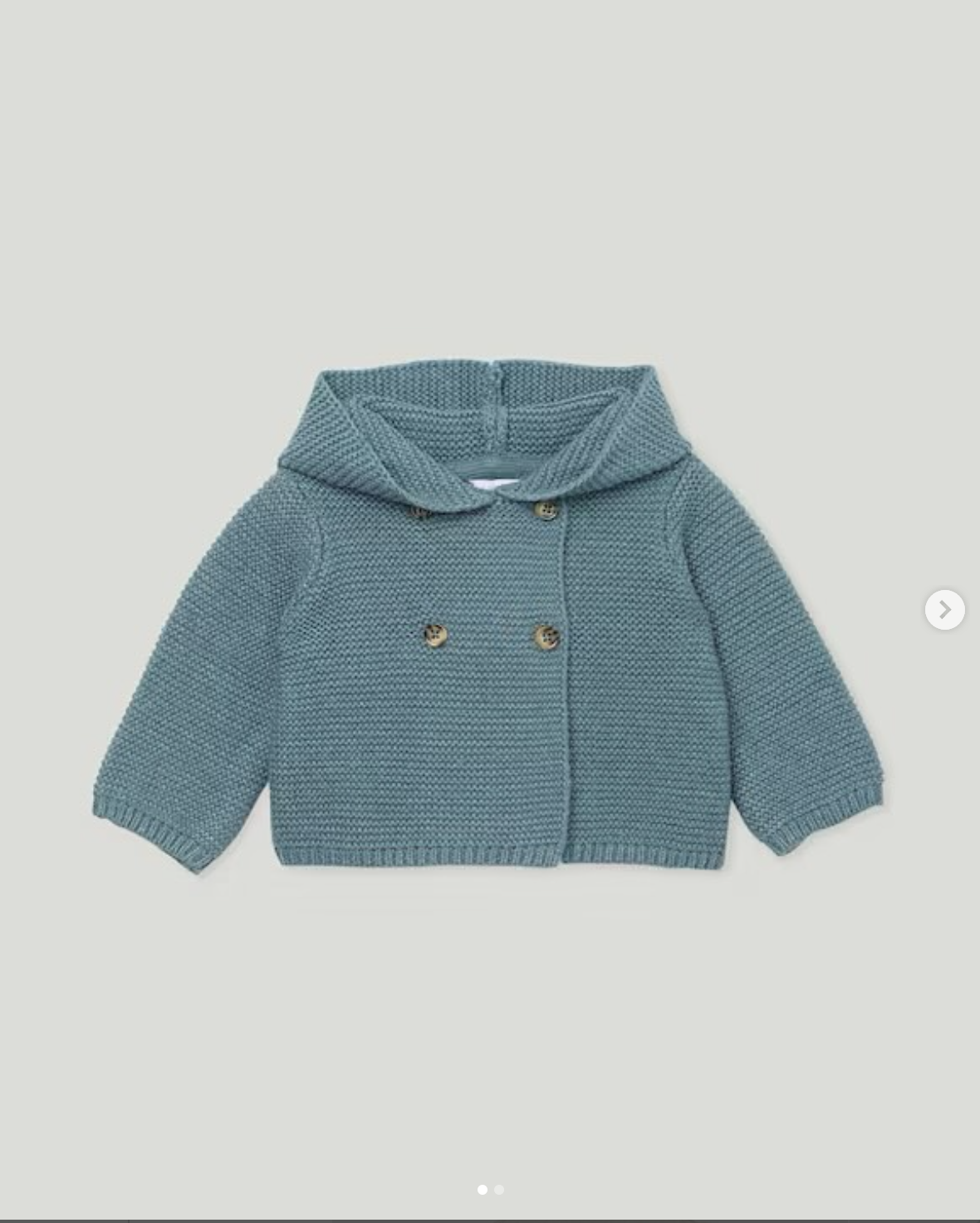 chaqueta lana turquesa cruzada 6m