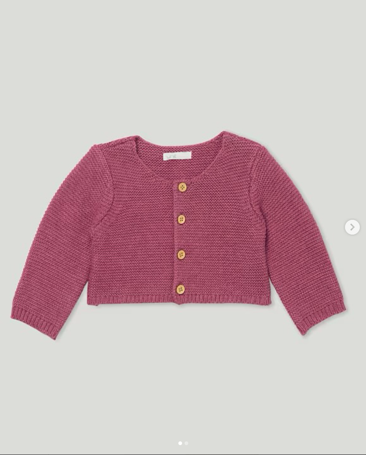 chaqueta lana rosa 24m